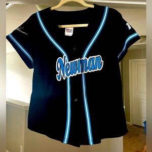 Ryan Newman #12 Women’s baseball style top. Black w/blue size large